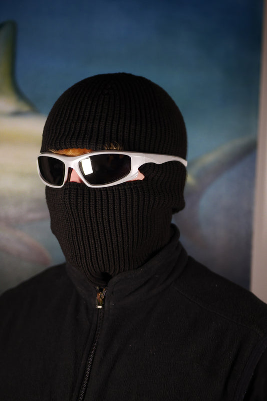 Silber Sport-Sonnenbrille • Futuristic Y2K Vibe