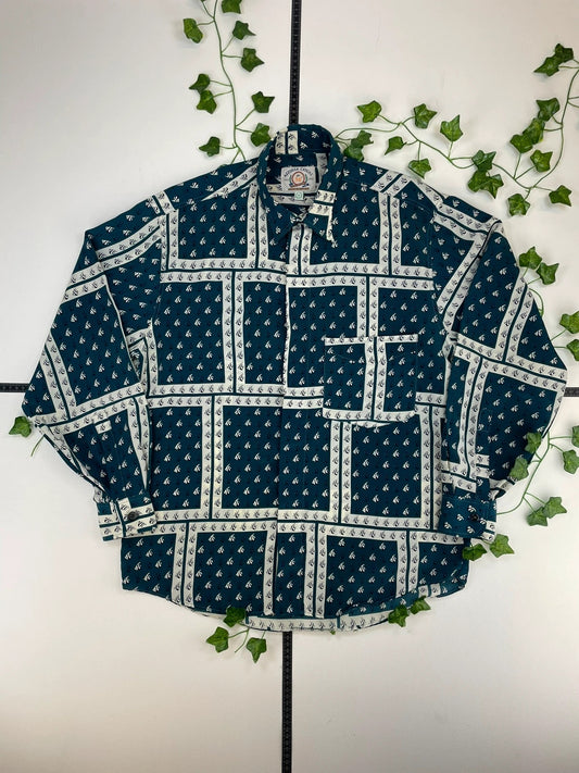 Vintage langarm Hemd M - MonkeysVintage