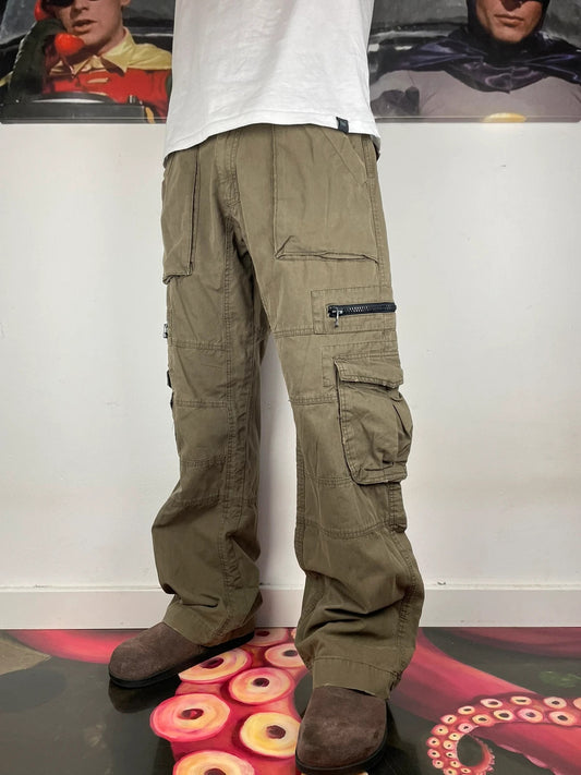 Vintage Baggy Y2K Baggy Cargo Hose W34 L32 - MonkeysVintage