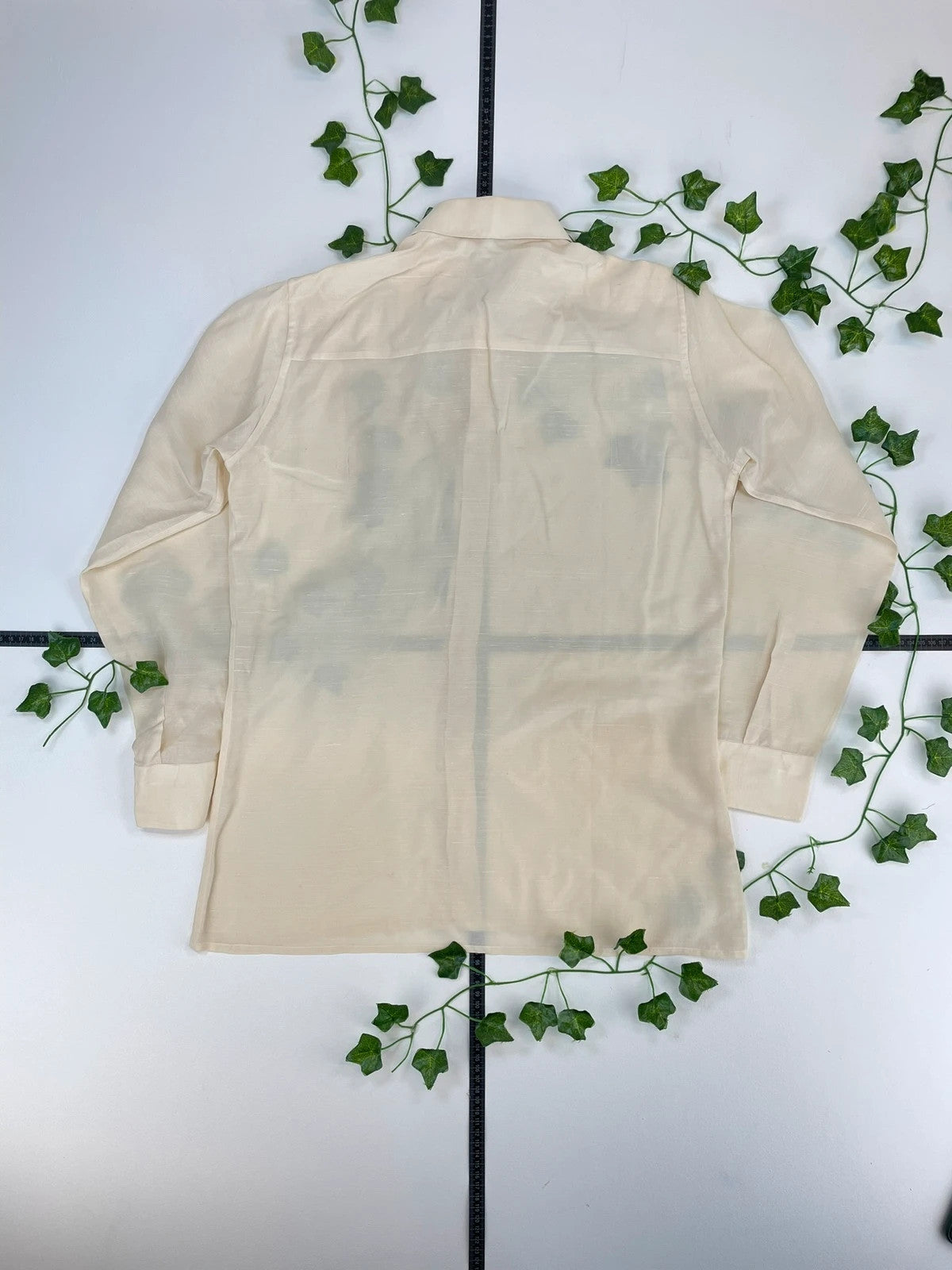 Vintage langarm Hemd M - MonkeysVintage