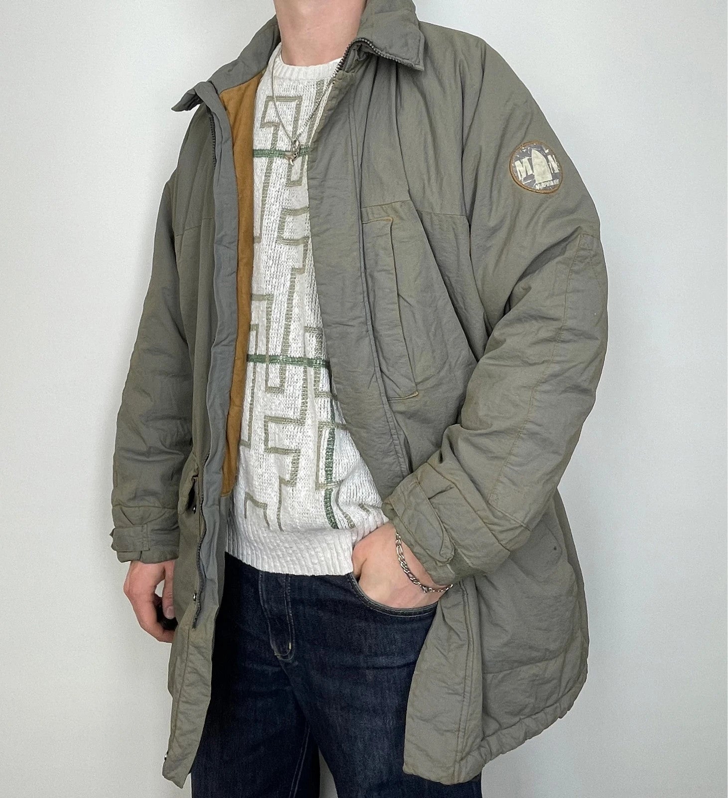 Murphy & Nye Vintage Mantel Jacke gefüttert L - MonkeysVintage