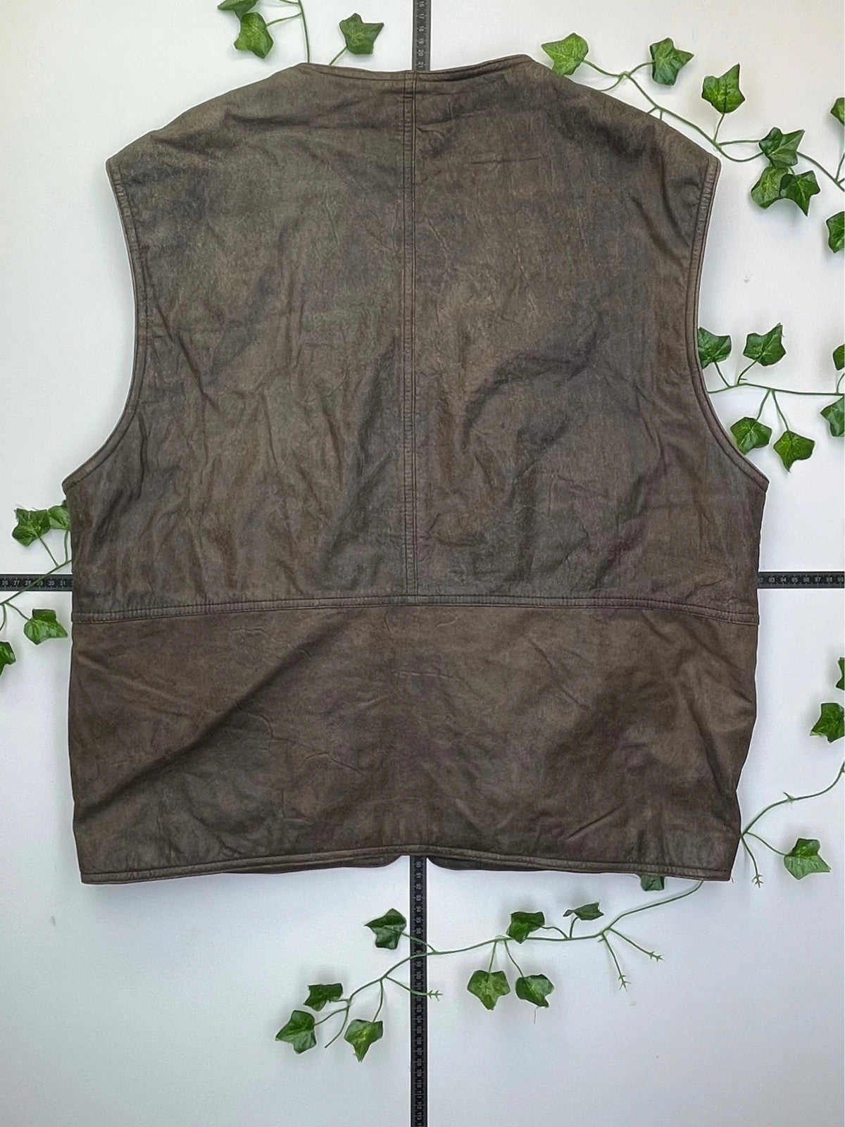 Itallo Vintage Lederjacke Weste M - MonkeysVintage