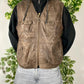 Itallo Vintage Lederjacke Weste M - MonkeysVintage