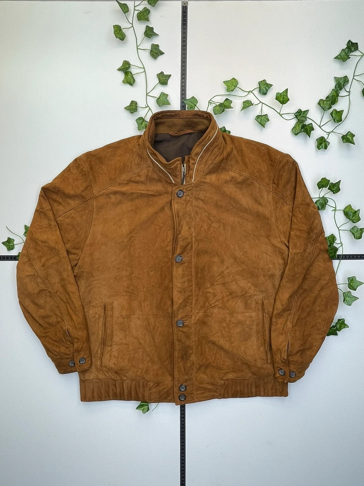 Walbusch Detlev Albers Vintage Lederjacke Wildleder L