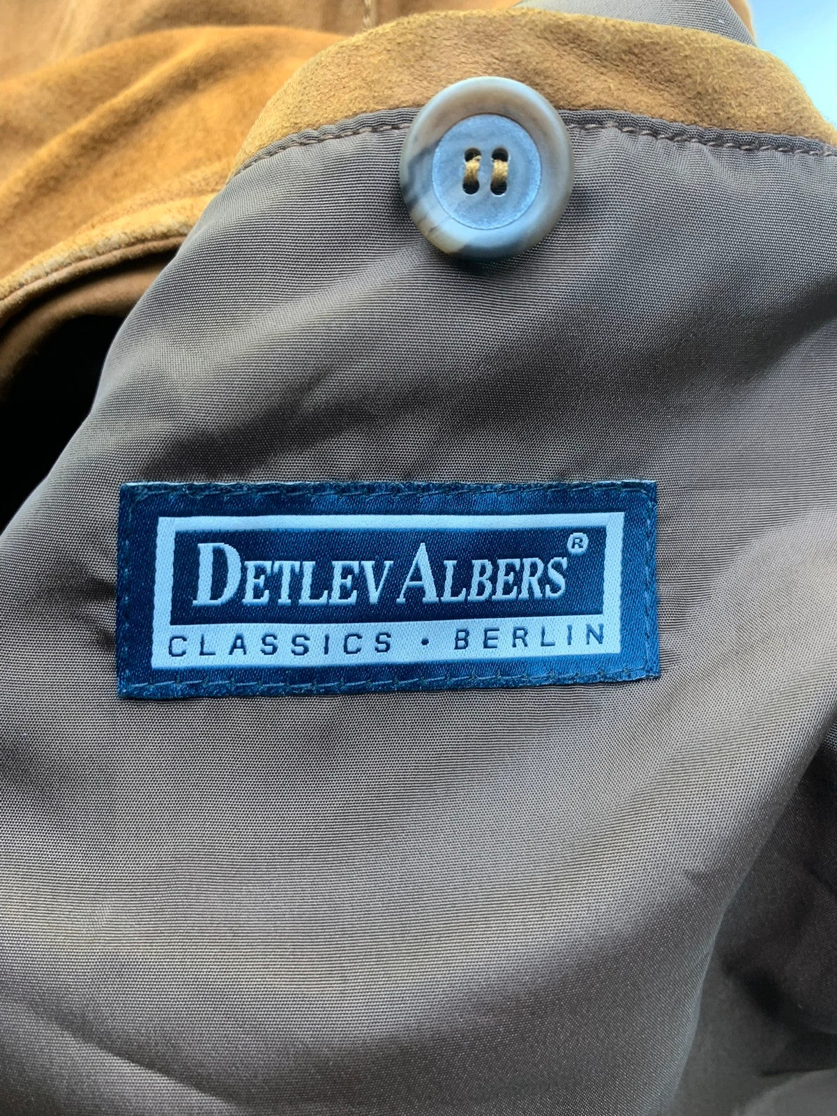 Walbusch Detlev Albers Vintage Lederjacke Wildleder L