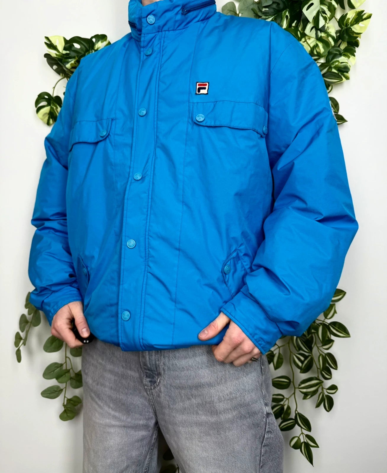 FILA Vintage Daunenjacke Winterjacke XL - MonkeysVintage