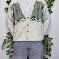 Vintage Strickjacke Cardigan Langarm L - MonkeysVintage