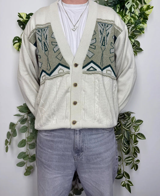 Vintage Strickjacke Cardigan Langarm L - MonkeysVintage