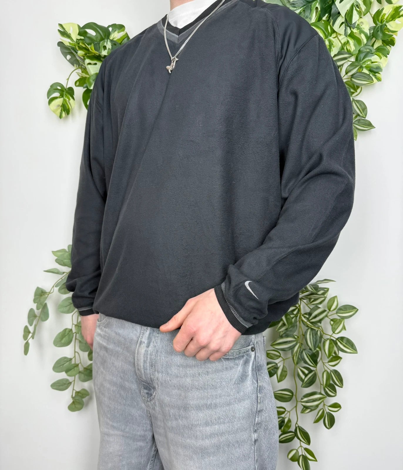 Nike Vintage Therma-Fit Fleece Sweatshirt L - MonkeysVintage