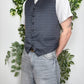 Marino Uomo Vintage Anzugsweste Weste L - MonkeysVintage
