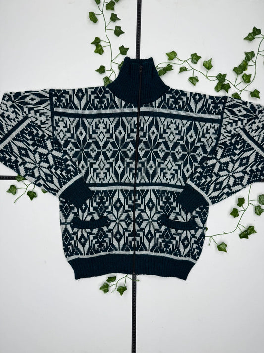 Rob Winter Vintage Strick Zipper Sweatshirt L - MonkeysVintage