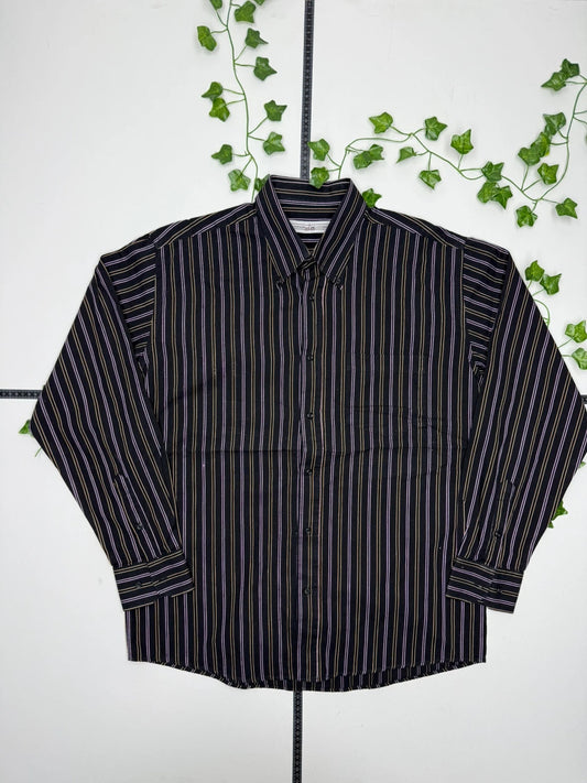 Compagni A Del Cotone Vintage Langarm Hemd XL - MonkeysVintage