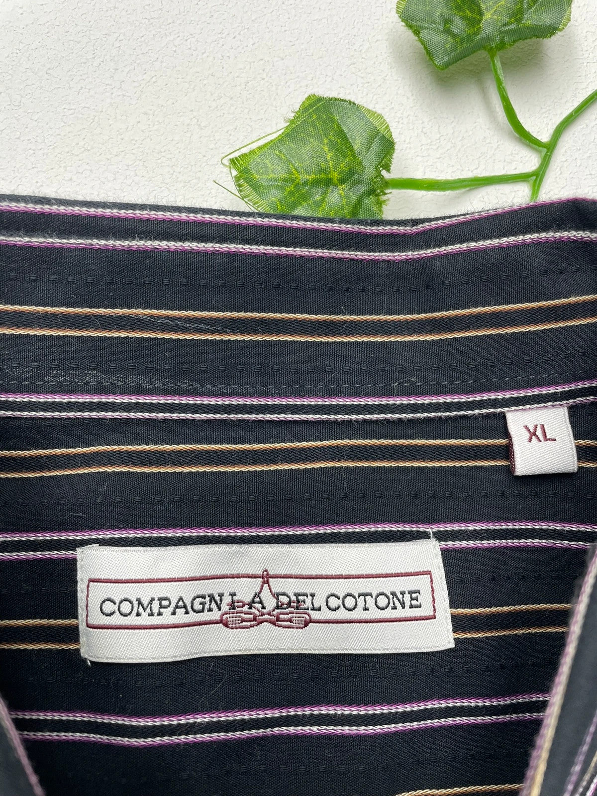 Compagni A Del Cotone Vintage Langarm Hemd XL - MonkeysVintage