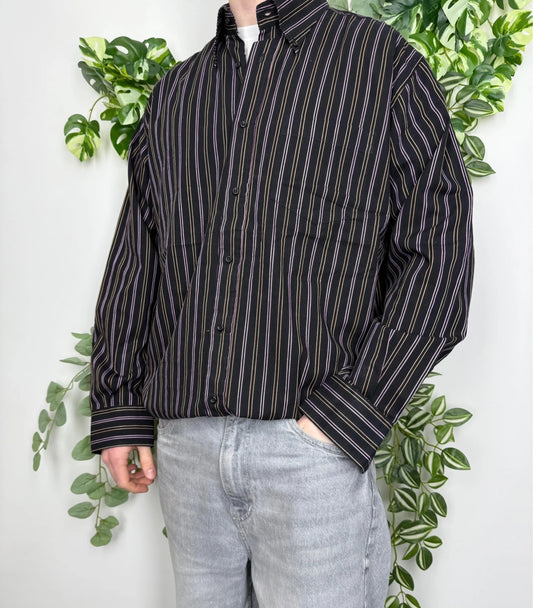 Compagni A Del Cotone Vintage Langarm Hemd XL - MonkeysVintage