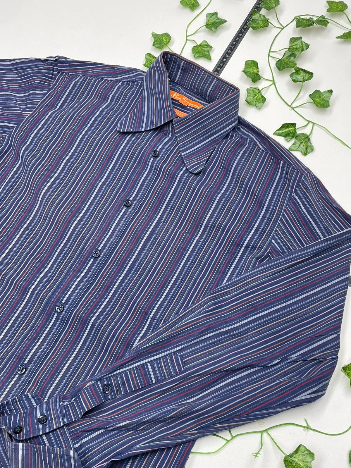 Ben Sherman Vintage 80s Langarm Hemd S - MonkeysVintage