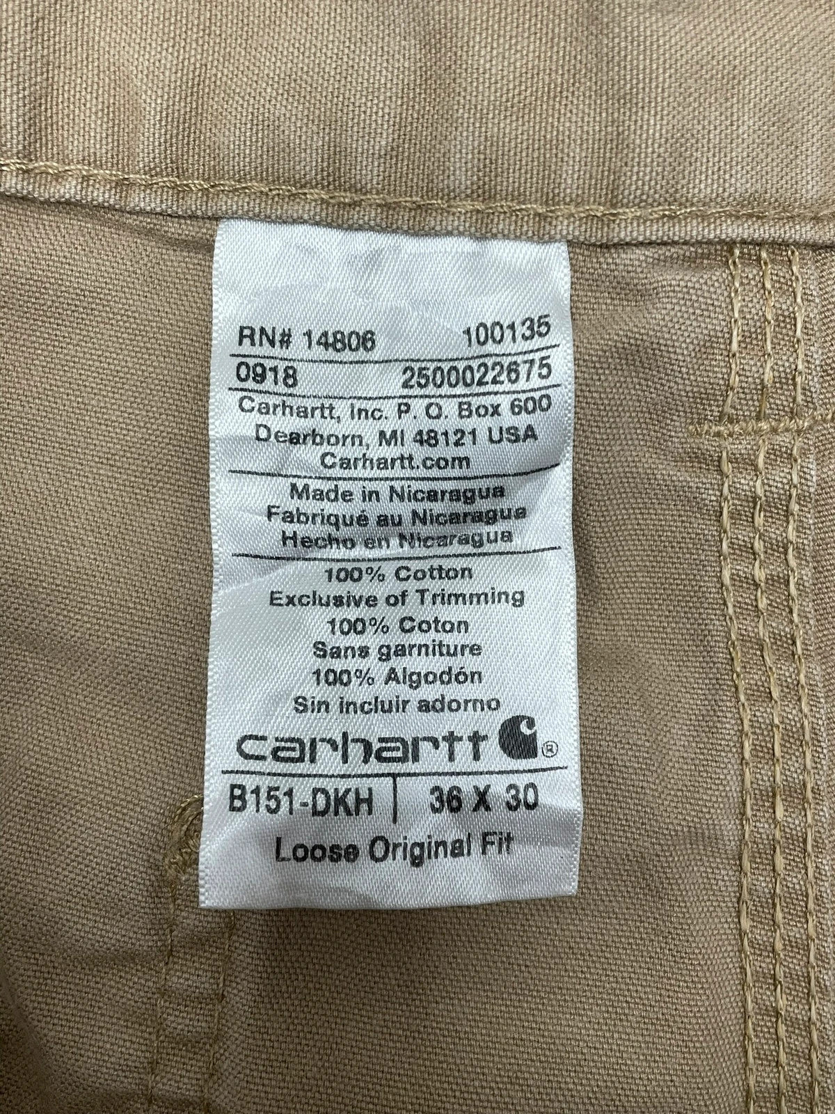 Carhartt Vintage Baggy Cargo Hose Unique W38 L30 - MonkeysVintage