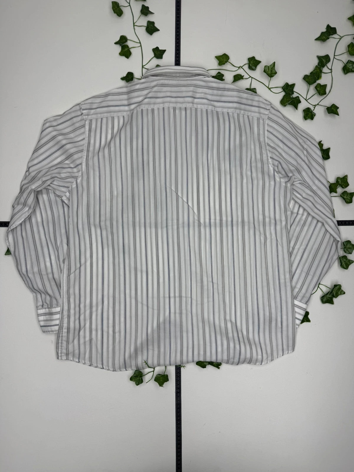 Bassetti Vintage Langarm gestreiftes Hemd L - MonkeysVintage