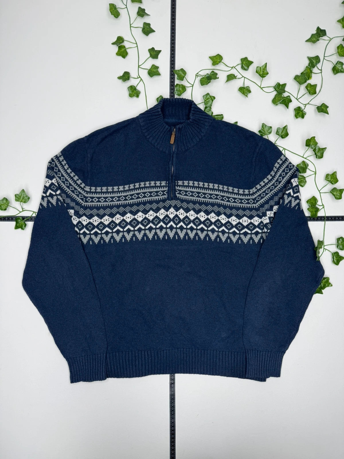 St. John’s Bay Vintage Strick Zip Sweatshirt XL - MonkeysVintage