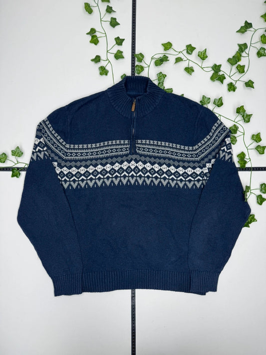 St. John’s Bay Vintage Strick Zip Sweatshirt XL - MonkeysVintage