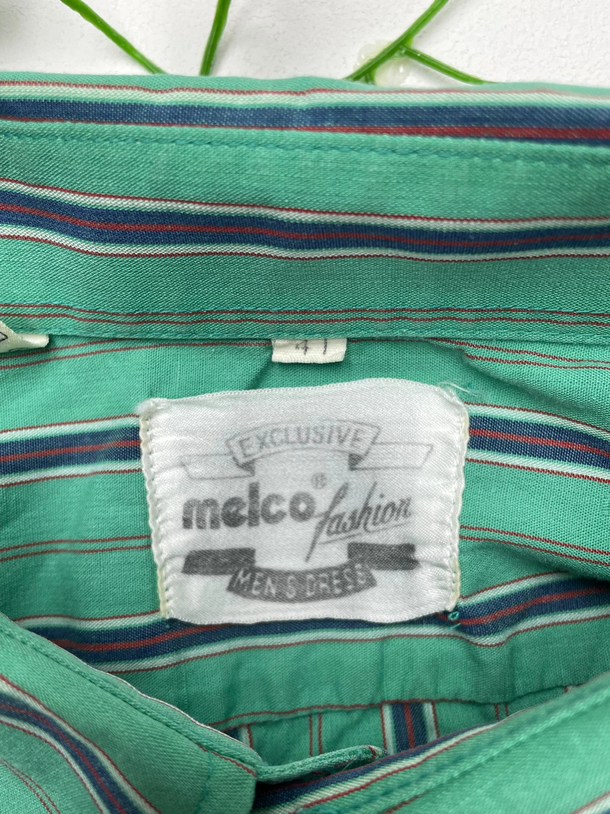 Melco Fashion Vintage Langarm Hemd M 41 - MonkeysVintage