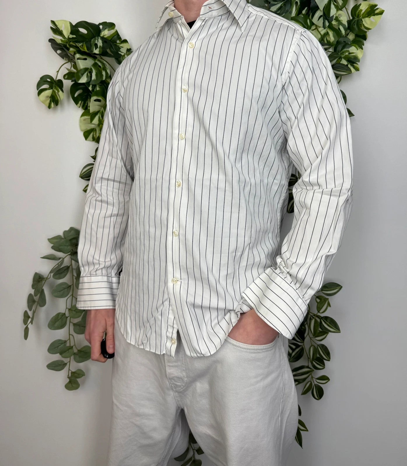 Mastai Ferretti Vintage Langarm Hemd M - MonkeysVintage