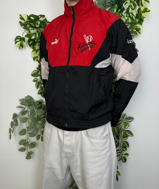 Puma Vintage Baseball Trackjacket Windbreaker S - MonkeysVintage