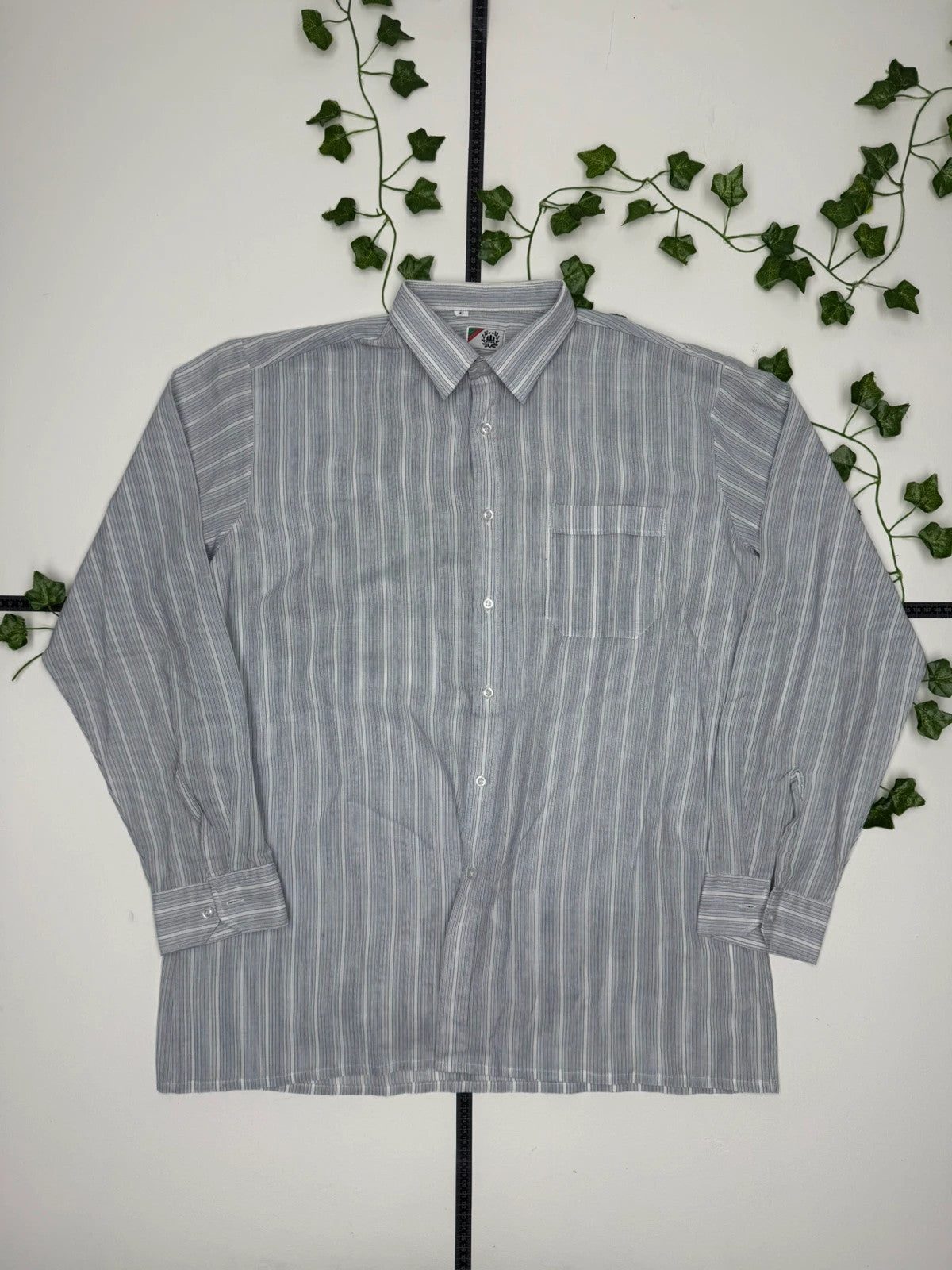 Vintage gestreiftes langarm Hemd L 41 - MonkeysVintage