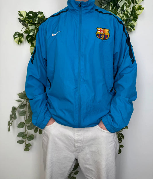Nike x FC Barcelona Vintage Windbreaker Jacke XXL - MonkeysVintage