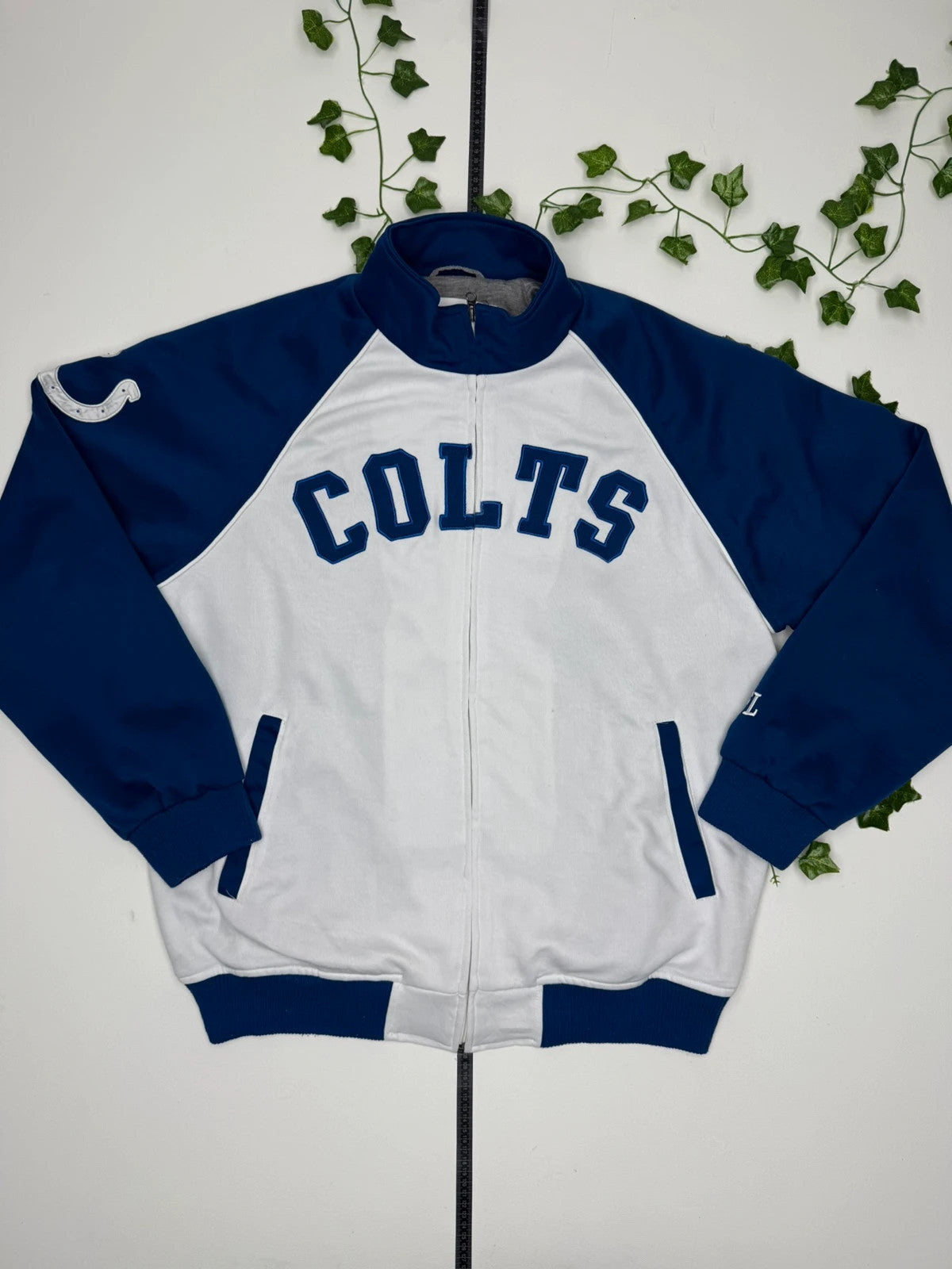 NFL Colts Vintage Zipper Sweatshirt XL - MonkeysVintage