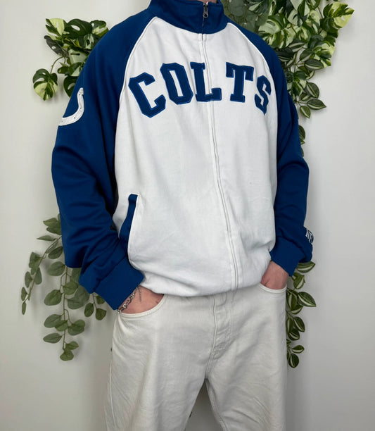 NFL Colts Vintage Zipper Sweatshirt XL - MonkeysVintage