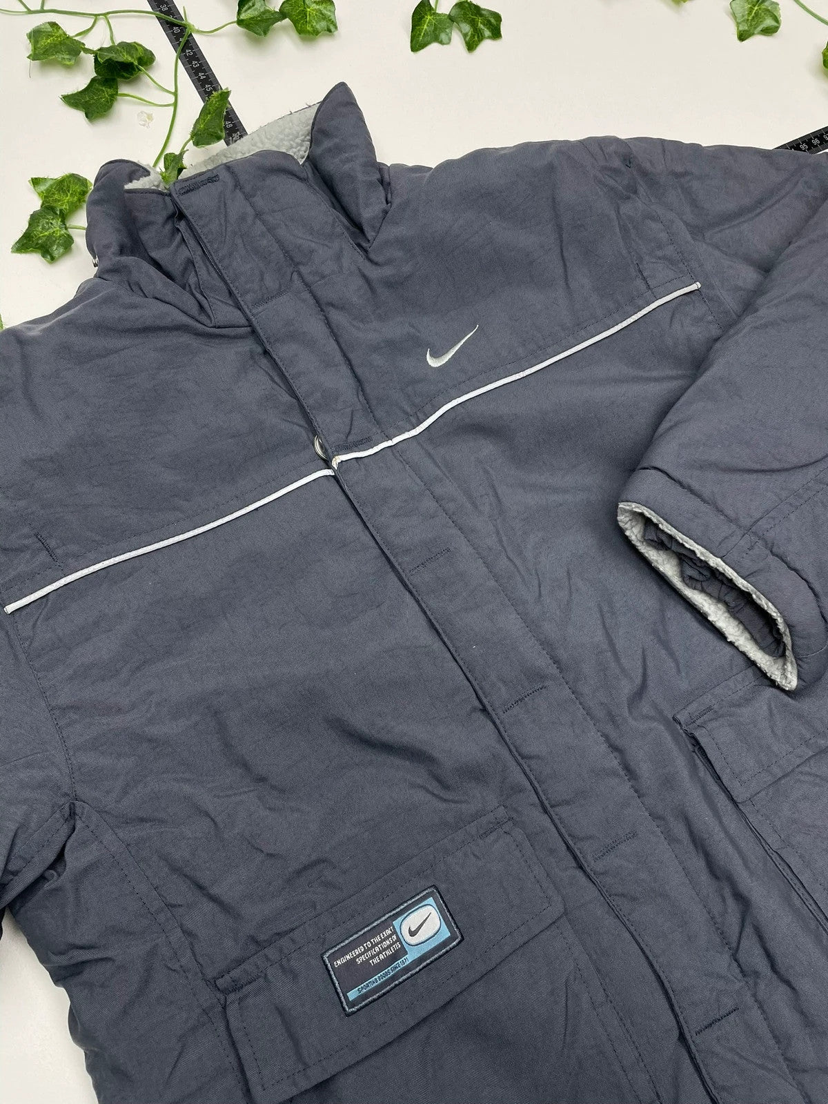 Nike Vintage Jacke gefüttert S - MonkeysVintage