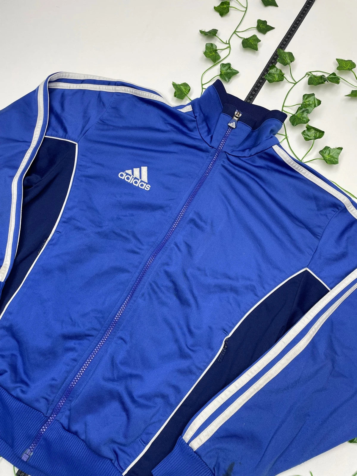 Adidas Vintage Zipper Jacke S - MonkeysVintage
