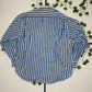 Vintage gestreiftes Langarm Hemd L - MonkeysVintage