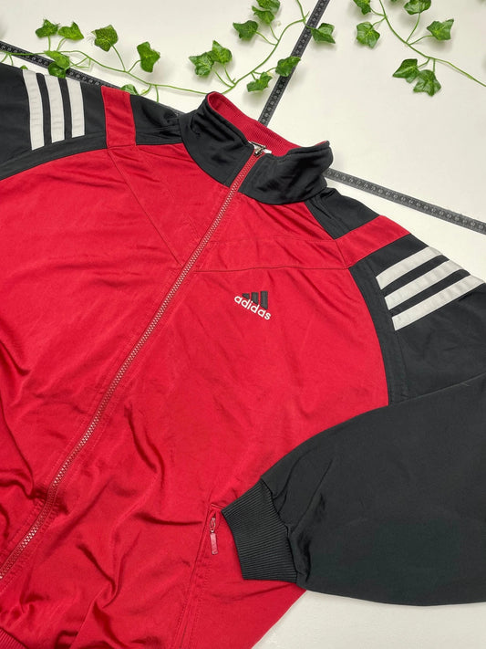 Adidas Vintage Zipper Sportjacke L - MonkeysVintage
