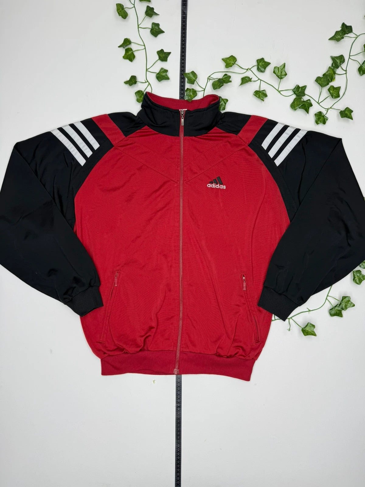 Adidas Vintage Zipper Sportjacke L - MonkeysVintage