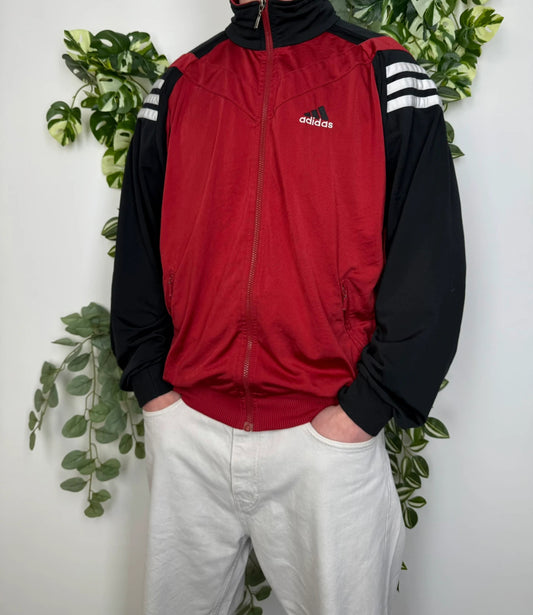 Adidas Vintage Zipper Sportjacke L - MonkeysVintage