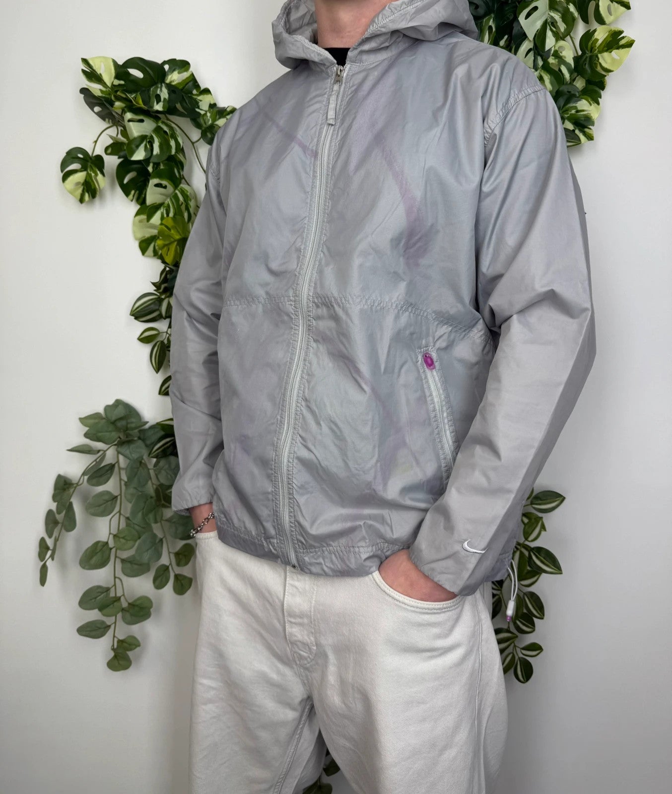 Nike Vintage Jacke Windbreaker L - MonkeysVintage