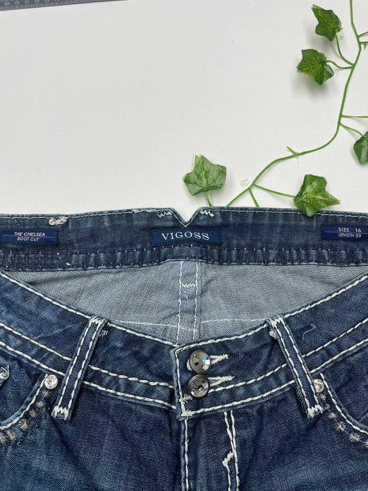 Vigoss Vintage Low Waist Y2K Jeans Hip-Hop XL - MonkeysVintage