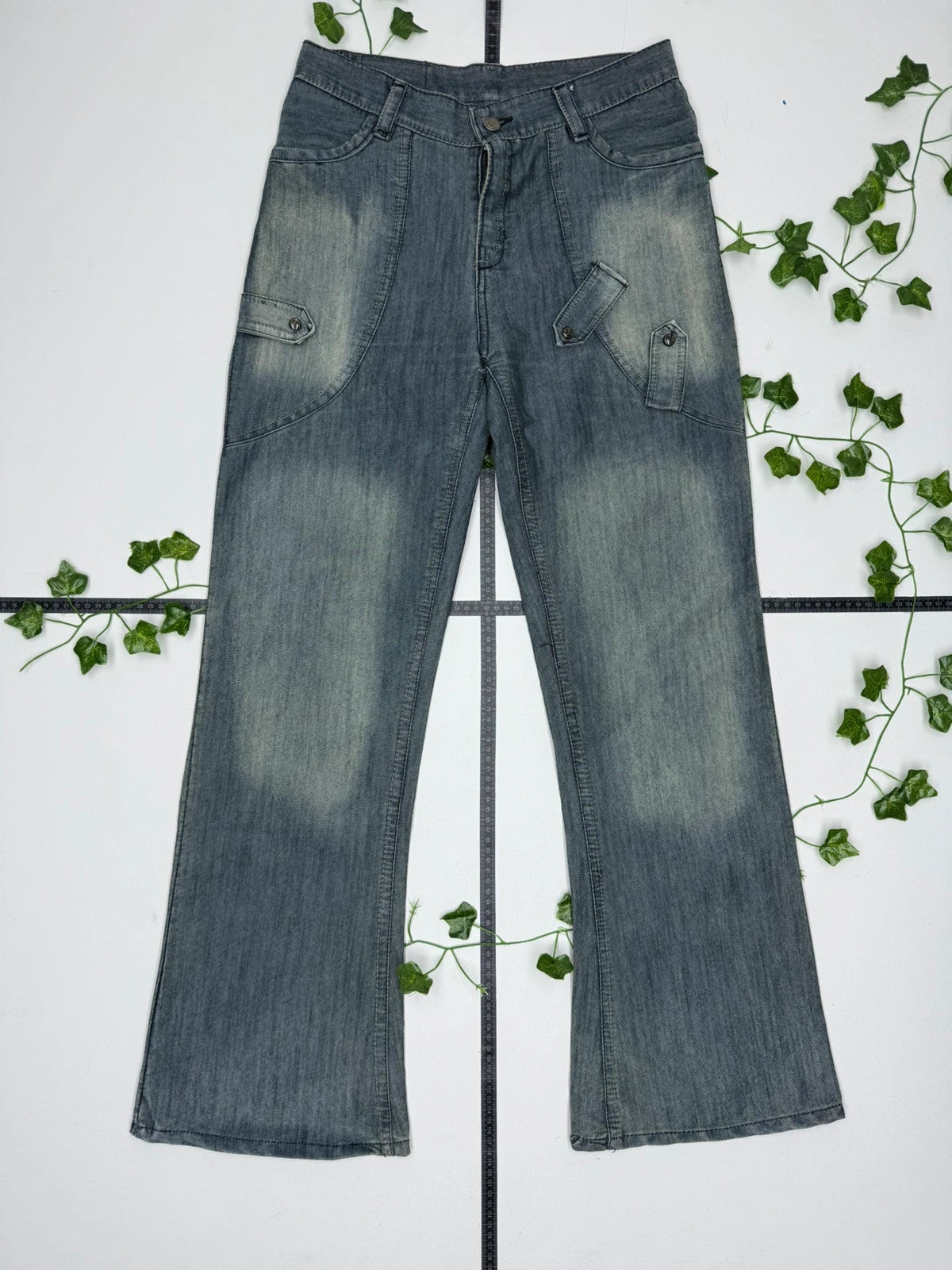 Sea Road Industrial Low Waist Flared Jeans M