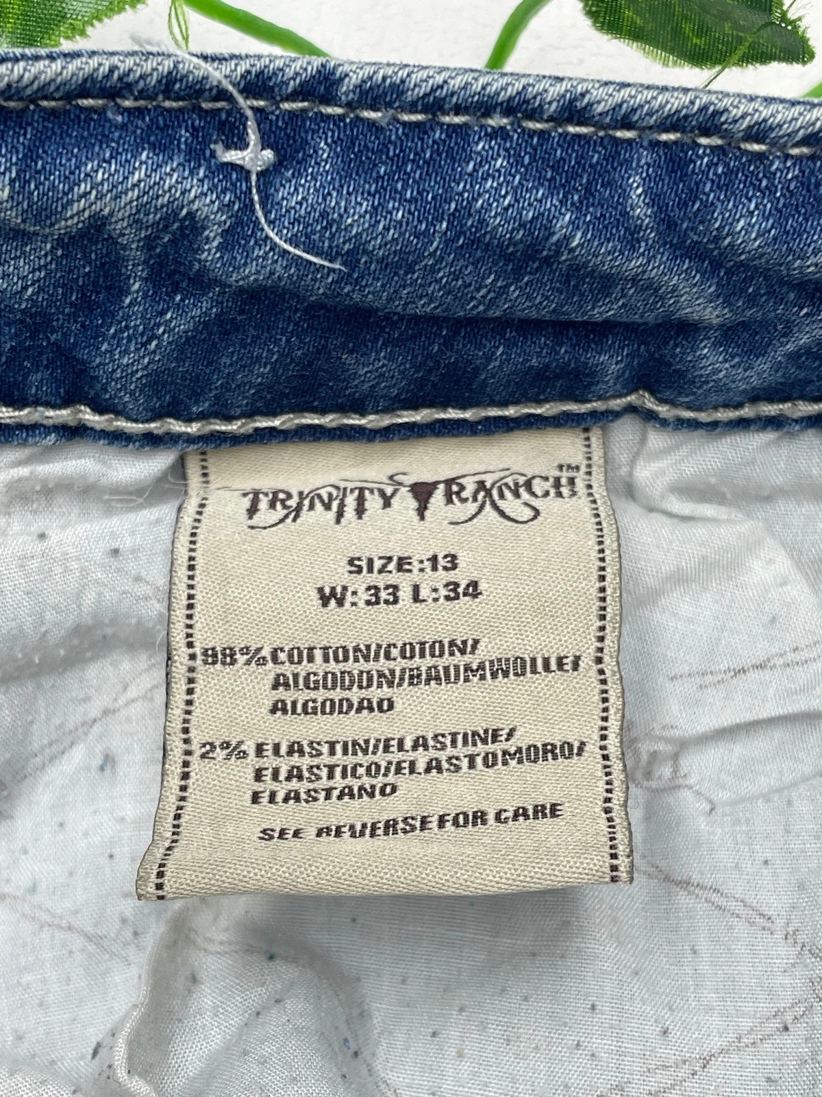 Trinity Ranch Vintage Low Waist Flared Jeans W33 L34 - MonkeysVintage