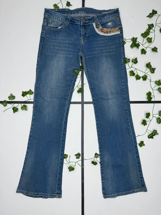 Trinity Ranch Vintage Low Waist Flared Jeans W33 L34 - MonkeysVintage