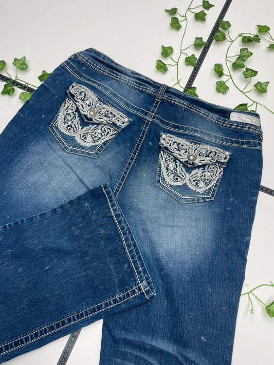 Wall Flower Vintage Jeans Baggy Low Waist Flared XXL - MonkeysVintage