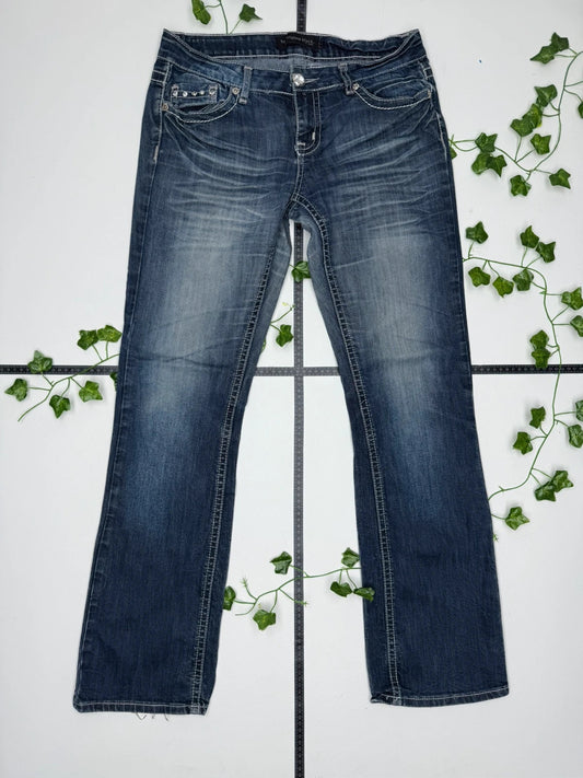 Twentyone Black Vintage Bootcut Low Waist Jeans Flared XL - MonkeysVintage