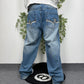 Sive Jungle & Co. Vintage Bestickte Hip Hop Baggy Jeans W42 L34 - MonkeysVintage