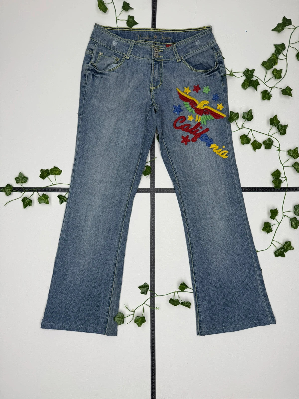 Vanilla California Vintage Low Waist Flared Jeans M - MonkeysVintage