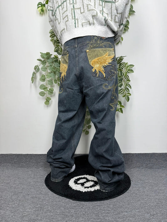 Victorius Vintage Jeans Baggy Hip Hop Y2K W46 - MonkeysVintage