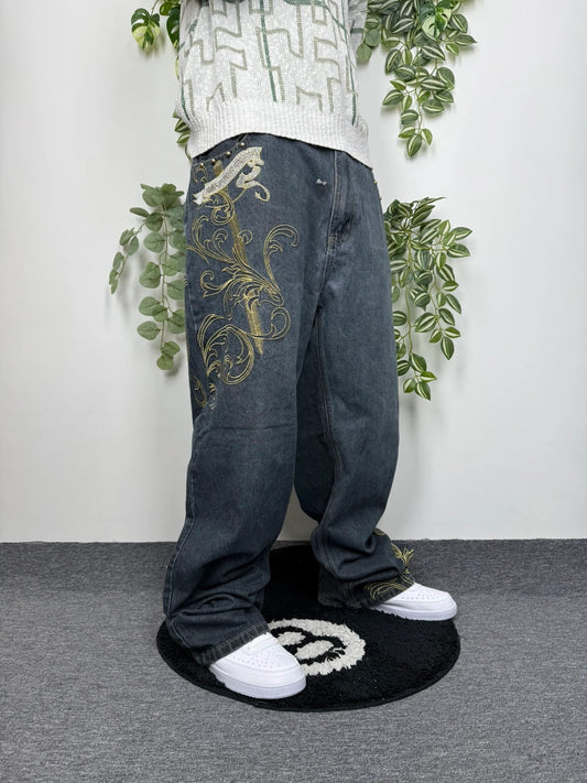 Victorius Vintage Jeans Baggy Hip Hop Y2K W46 - MonkeysVintage