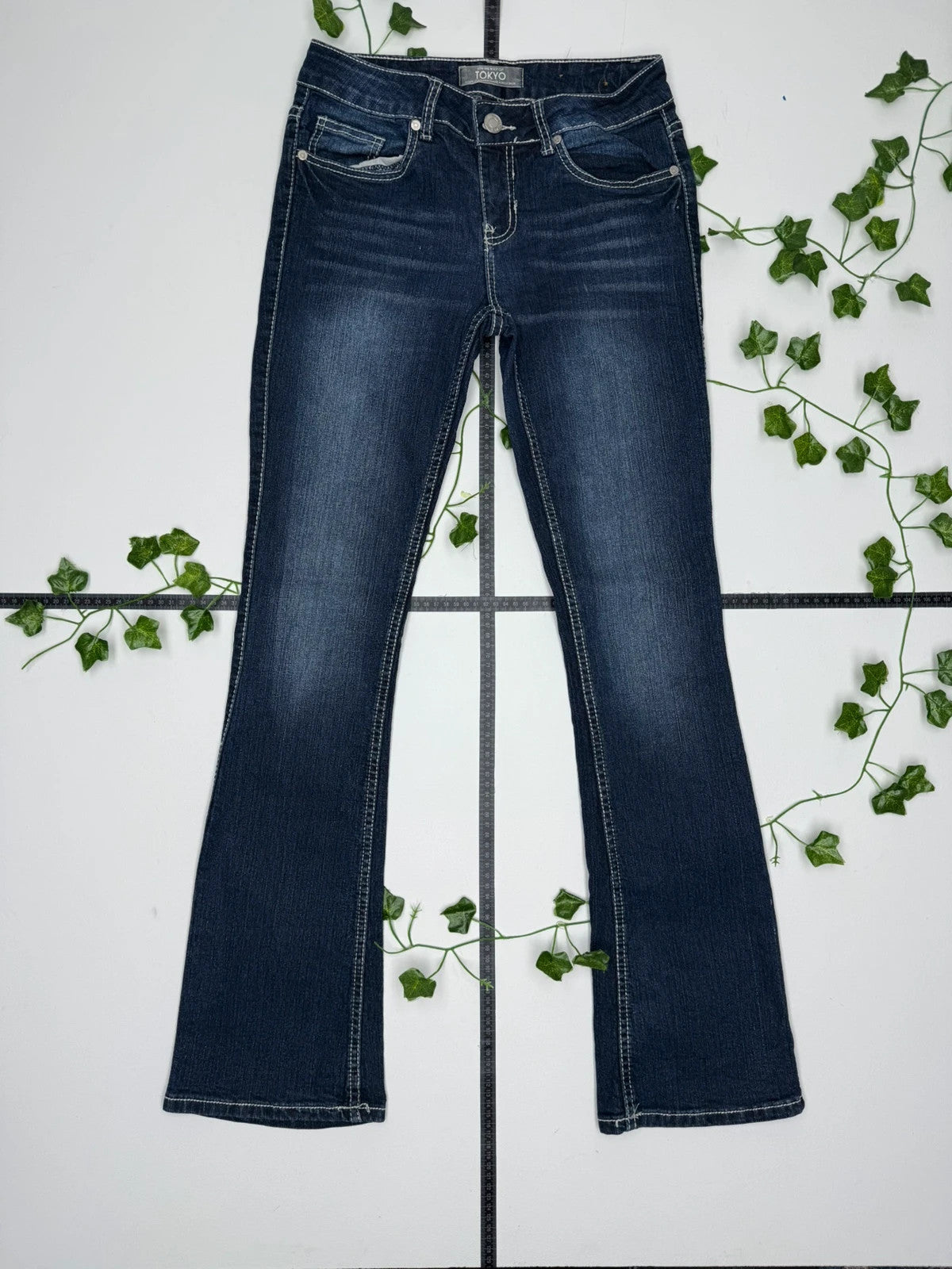 Tokyo Vintage Low Waist Bootcut Flared Jeans S - MonkeysVintage