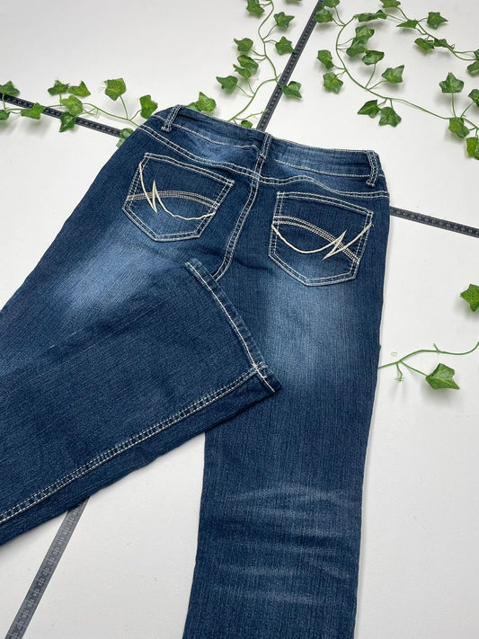 Tokyo Vintage Low Waist Bootcut Flared Jeans S - MonkeysVintage