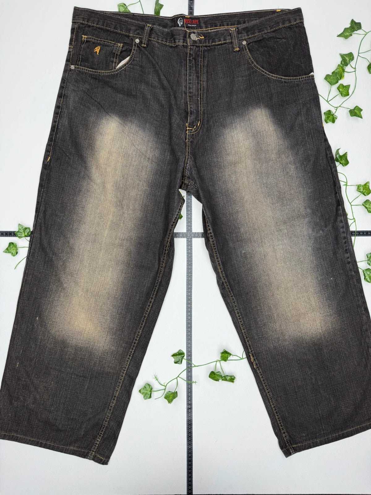 Red Ape Vintage Baggy Hip Hop Jeans Hose W46 L32 - MonkeysVintage
